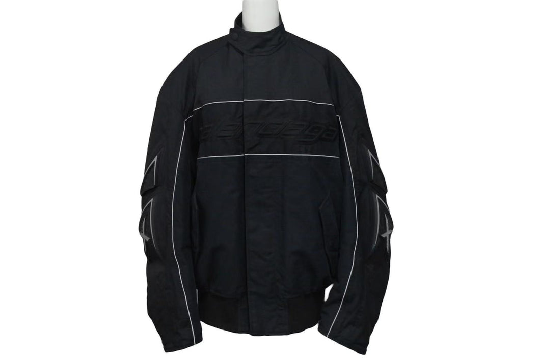 BALENCIAGA バレンシアガ ジャケット Racing Jacket 2020AW レーシングジャケット ブラック サイズ44 626604 美品 中古 4b000268