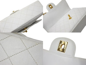 極美品 CHANEL シャネル マトラッセ23 Wフェイス Wチェーン ワンショルダーバッグ 3番台 ラムスキン ココマーク ゴールド金具 中古 4b000270