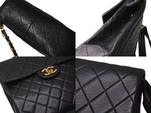 Load image into Gallery viewer, CHANEL シャネル マトラッセラムスキン チェーンリュック ココマーク ブラック ゴールド金具 美品 中古 4b000272