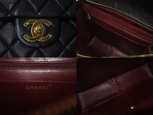 Load image into Gallery viewer, CHANEL シャネル マトラッセラムスキン チェーンリュック ココマーク ブラック ゴールド金具 美品 中古 4b000272