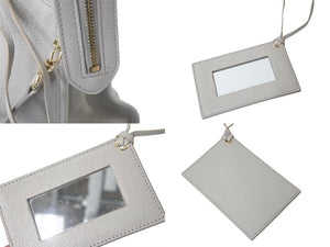 BALENCIAGA バレンシアガ ザ シティ メタリックエッジ 2WAYバッグ ハンドバッグ ワンショルダーバッグ グレー ゴールド 美品 中古 4b000276