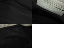 Load image into Gallery viewer, BALENCIAGA バレンシアガ ザ シティ メタリックエッジ 2WAYバッグ ハンドバッグ ワンショルダーバッグ グレー ゴールド 美品 中古 4b000276