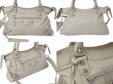 Load image into Gallery viewer, 美品 BALENCIAGA バレンシアガ ワンショルダーバッグ ハンドバッグ 240578 ザ ジャイアント タウン ベージュ レザー 中古 4b000277