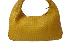 Load image into Gallery viewer, BOTTEGA VENETA ボッテガ ヴェネタ イントレチャート ホーボーバッグ ワンショルダーバッグ レザー イエロー 美品 中古 4b000283