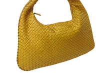 Load image into Gallery viewer, BOTTEGA VENETA ボッテガ ヴェネタ イントレチャート ホーボーバッグ ワンショルダーバッグ レザー イエロー 美品 中古 4b000283