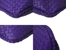Load image into Gallery viewer, BOTTEGA VENETA ボッテガヴェネタ イントレチャート ホーボー ワンショルダーバッグ ミデュアム パープル B012867351 美品 中古 4b000284
