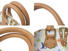 Load image into Gallery viewer, LOUIS VUITTON ルイヴィトン モノグラムマルチ アルマPM ハンドバッグ 新型 M40443 村上隆 ホワイト ゴールド金具 美品 中古 4b000287