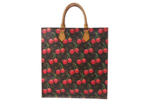 Load image into Gallery viewer, 極美品 LOUIS VUITTON ルイヴィトン モノグラム チェリー サックプラ トートバッグ ブラウン M95010 村上隆 2005年春夏 中古 4b000288