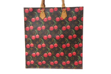 Load image into Gallery viewer, 極美品 LOUIS VUITTON ルイヴィトン モノグラム チェリー サックプラ トートバッグ ブラウン M95010 村上隆 2005年春夏 中古 4b000288
