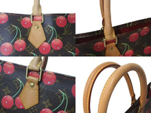 Load image into Gallery viewer, 極美品 LOUIS VUITTON ルイヴィトン モノグラム チェリー サックプラ トートバッグ ブラウン M95010 村上隆 2005年春夏 中古 4b000288