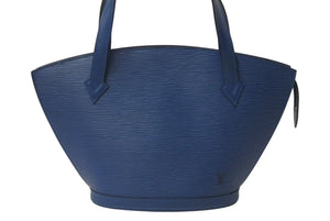 LOUIS VUITTON ルイヴィトン ハンドバッグ トートバッグ サンジャック エピレザー ブルー ゴールド金具 M52275 美品 中古 4b000290