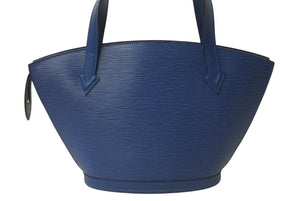 LOUIS VUITTON ルイヴィトン ハンドバッグ トートバッグ サンジャック エピレザー ブルー ゴールド金具 M52275 美品 中古 4b000290
