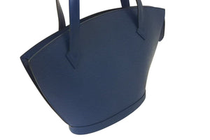 LOUIS VUITTON ルイヴィトン ハンドバッグ トートバッグ サンジャック エピレザー ブルー ゴールド金具 M52275 美品 中古 4b000290