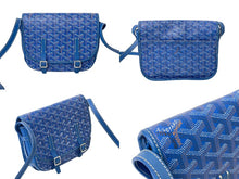 Load image into Gallery viewer, GOYARD ゴヤール ベルヴェデーレPM ショルダーバッグ BELVE3PMLTY09CG09P ブルー PVC レザー シルバー金具 美品 中古 4b000292