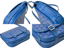 Load image into Gallery viewer, GOYARD ゴヤール ベルヴェデーレPM ショルダーバッグ BELVE3PMLTY09CG09P ブルー PVC レザー シルバー金具 美品 中古 4b000292