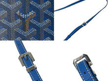 Load image into Gallery viewer, GOYARD ゴヤール ベルヴェデーレPM ショルダーバッグ BELVE3PMLTY09CG09P ブルー PVC レザー シルバー金具 美品 中古 4b000292