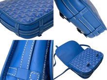 Load image into Gallery viewer, GOYARD ゴヤール ベルヴェデーレPM ショルダーバッグ BELVE3PMLTY09CG09P ブルー PVC レザー シルバー金具 美品 中古 4b000292