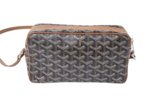 Load image into Gallery viewer, 極美品 GOYARD ゴヤール カップヴェールPM ショルダーバッグ ブラウン PVC レザー シルバー金具 中古 4b000294