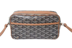 極美品 GOYARD ゴヤール カップヴェールPM ショルダーバッグ ブラウン PVC レザー シルバー金具 中古 4b000294