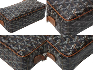 極美品 GOYARD ゴヤール カップヴェールPM ショルダーバッグ ブラウン PVC レザー シルバー金具 中古 4b000294