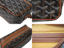 Load image into Gallery viewer, 極美品 GOYARD ゴヤール カップヴェールPM ショルダーバッグ ブラウン PVC レザー シルバー金具 中古 4b000294