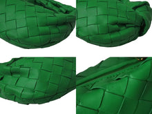 Load image into Gallery viewer, 極美品 BOTTEGAVENETA ボッテガヴェネタ ミニ ジョディ ハンドバッグ パラキート グリーン ラムレザー カーフレザー 中古 4b000295