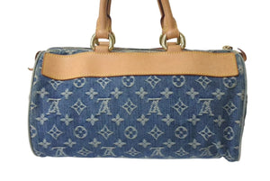 LOUIS VUITTON ルイヴィトン ネオスピーディ ハンドバッグ M95019 モノグラムデニム ゴールド金具 美品 中古 4b000298