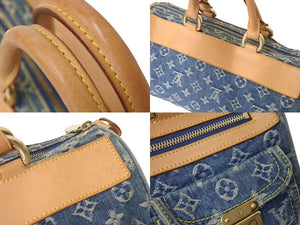 LOUIS VUITTON ルイヴィトン ネオスピーディ ハンドバッグ M95019 モノグラムデニム ゴールド金具 美品 中古 4b000298