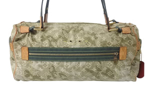 LOUIS VUITTON ルイヴィトン モノグラモフラージュ リス ボストンバッグ カーキ 村上隆 デニム 08AW M95771 美品 中古 4b000299