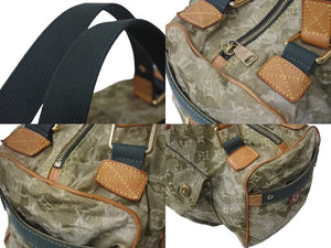 LOUIS VUITTON ルイヴィトン モノグラモフラージュ リス ボストンバッグ カーキ 村上隆 デニム 08AW M95771 美品 中古 4b000299