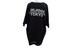 CHROME HEARTS クロムハーツ OFFWHITE Tokyo Tee オフホワイト 東京限定半袖Tシャツ バックスクロールラベルプリント ブラック 良品 中古 4b000003