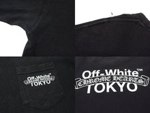 Load image into Gallery viewer, CHROME HEARTS クロムハーツ OFFWHITE Tokyo Tee オフホワイト 東京限定半袖Tシャツ バックスクロールラベルプリント ブラック 良品 中古 4b000003