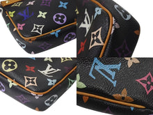 Load image into Gallery viewer, LOUIS VUITTON ルイヴィトン ポシェットアクセソワール アクセサリーポーチ M92648 モノグラム マルチカラー ブラック 美品 中古 4b000301