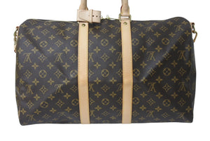 新品同様 LOUIS VUITTON ルイヴィトン キーポル バンドリエール45 ボストンバッグ M41418 モノグラムキャンバス 中古 4b000304