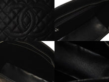 Load image into Gallery viewer, 新品同様 CHANEL シャネル 復刻トートバッグ ハンドバッグ 9番台 キャビアスキン ブラック ココマーク ロゴ 鞄 シルバー金具 中古 4b000305