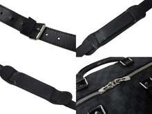 Load image into Gallery viewer, 極美品 LOUISVUITTON ルイヴィトン キーポルバンドリエール55 ボストンバッグ N41413 ダミエグラフィット キャンバス ブラック 中古 4b000307