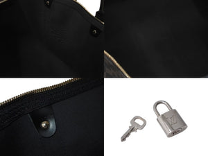 極美品 LOUISVUITTON ルイヴィトン キーポルバンドリエール55 ボストンバッグ N41413 ダミエグラフィット キャンバス ブラック 中古 4b000307