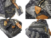 Load image into Gallery viewer, LOUIS VUITTON ルイヴィトン スピーディ30 ボストンバッグ パッチワーク M95381 モノグラムデニム ブラック 美品 中古 4b000308