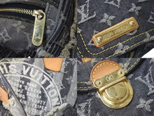 Load image into Gallery viewer, LOUIS VUITTON ルイヴィトン スピーディ30 ボストンバッグ パッチワーク M95381 モノグラムデニム ブラック 美品 中古 4b000308