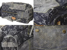 Load image into Gallery viewer, LOUIS VUITTON ルイヴィトン スピーディ30 ボストンバッグ パッチワーク M95381 モノグラムデニム ブラック 美品 中古 4b000308