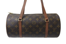 Load image into Gallery viewer, LOUIS VUITTON ルイヴィトン モノグラム パピヨン30 ハンドバッグ M51385 筒型 ロゴ 鞄 ゴールド金具 ブラウン 美品 中古 4b000310