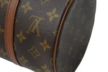 Load image into Gallery viewer, LOUIS VUITTON ルイヴィトン モノグラム パピヨン30 ハンドバッグ M51385 筒型 ロゴ 鞄 ゴールド金具 ブラウン 美品 中古 4b000310