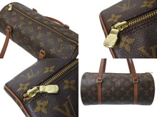 Load image into Gallery viewer, LOUIS VUITTON ルイヴィトン モノグラム パピヨン30 ハンドバッグ M51385 筒型 ロゴ 鞄 ゴールド金具 ブラウン 美品 中古 4b000310