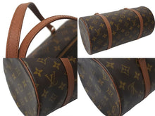 Load image into Gallery viewer, LOUIS VUITTON ルイヴィトン モノグラム パピヨン30 ハンドバッグ M51385 筒型 ロゴ 鞄 ゴールド金具 ブラウン 美品 中古 4b000310