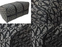 Load image into Gallery viewer, Christian Dior クリスチャンディオール トロッター 35cm ボストンバッグ BO A 0043 ブラック シルバー金具 美品 中古 4b000311