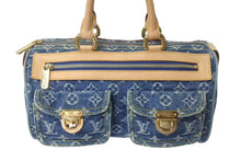 Load image into Gallery viewer, 極美品 LOUIS VUITTON ルイヴィトン ネオスピーディ ハンドバッグ M95019 モノグラムデニム ゴールド金具 中古 4b000313