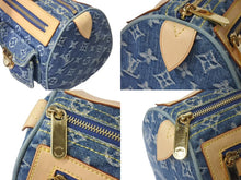 Load image into Gallery viewer, 極美品 LOUIS VUITTON ルイヴィトン ネオスピーディ ハンドバッグ M95019 モノグラムデニム ゴールド金具 中古 4b000313