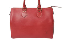 Load image into Gallery viewer, LOUIS VUITTON ルイヴィトン スピーディ 25 エピ レザー ミニ ボストンバッグ ハンドバッグ カスティリアンレッド M43017 美品 中古 4b000314