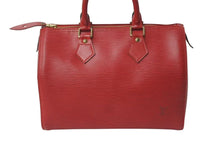 Load image into Gallery viewer, LOUIS VUITTON ルイヴィトン スピーディ 25 エピ レザー ミニ ボストンバッグ ハンドバッグ カスティリアンレッド M43017 美品 中古 4b000314