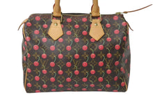 Load image into Gallery viewer, 極美品 LOUIS VUITTON ルイヴィトン モノグラムチェリー スピーディ25 ハンドバッグ M95009 村上隆 ブラウン 中古 4b000319